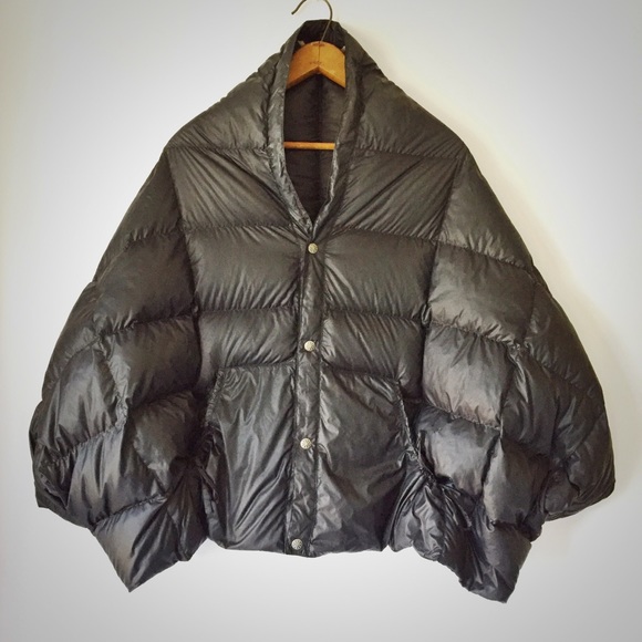 down poncho jacket